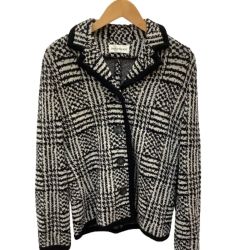 ♪♪ Yves Saint Laurent イブサンローラン レディース ジャケット SIZE M ホワイト×ブラック Cランク