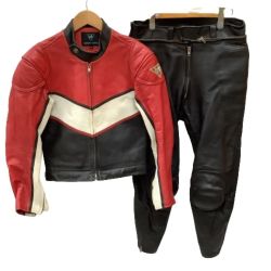 ♪♪ BUGGY TAMAI ライダースジャケット レーシングウェア セットアップ SIZE Ｌ レッド×ブラック×ホワイト Cランク