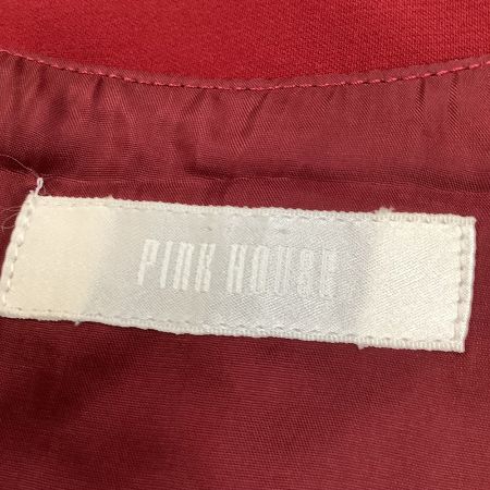 PINK HOUSE ピンクハウス レディース ワンピース リボン 前開き ボタン  レッド