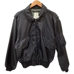♪♪ HOUSTON ヒューストン メンズ フライトジャケット CWUー３６P SIZE L ブラック Bランク