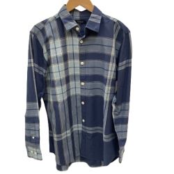 ♪♪ BURBERRY LONDON バーバリーロンドン メンズ 長袖シャツ カットソー SIZE M ブルー Bランク