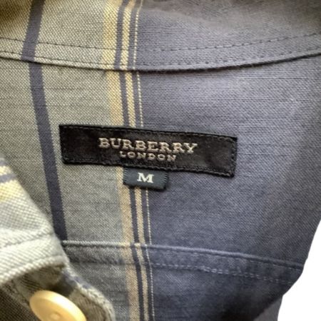  BURBERRY LONDON バーバリーロンドン メンズ 長袖シャツ カットソー SIZE M ブルー