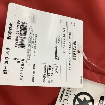  THE NORTH FACE ザノースフェイス レディース スワローテイルフーディ Swallowtail Hoodie  SIZE M NPW21620 レッド