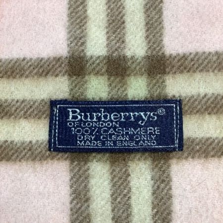  Burberrys バーバリーズ カシミア100％ マフラー 739 ピンク