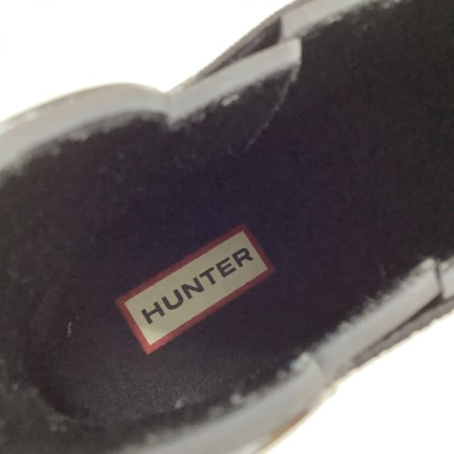 中古】 HUNTER ハンター オリジナル グロス チェルシー ブーツ SIZE