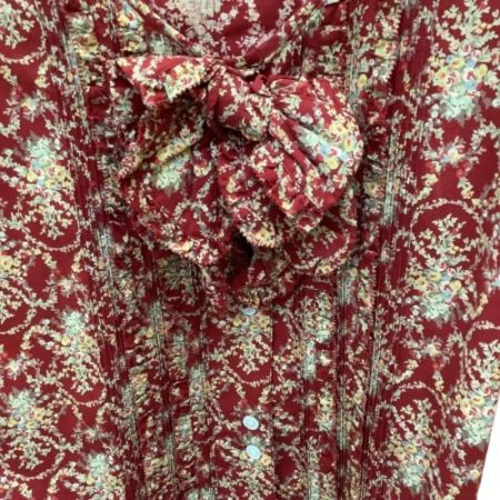 PINK HOUSE ピンクハウス レディース ワンピース 花柄 バラ リボン レッド