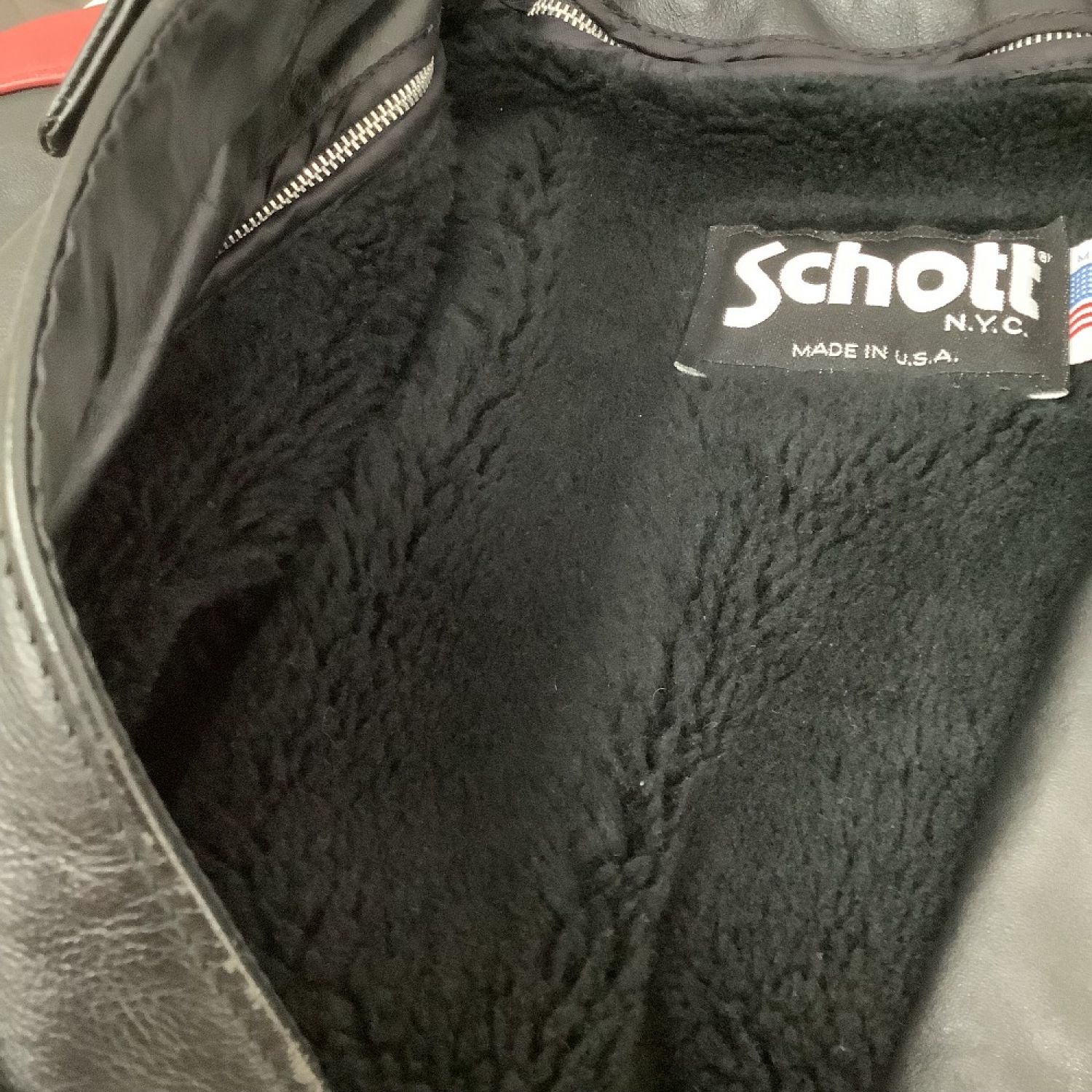 中古】 Schott ショット メンズ レザージャケット ライナー付き SIZE