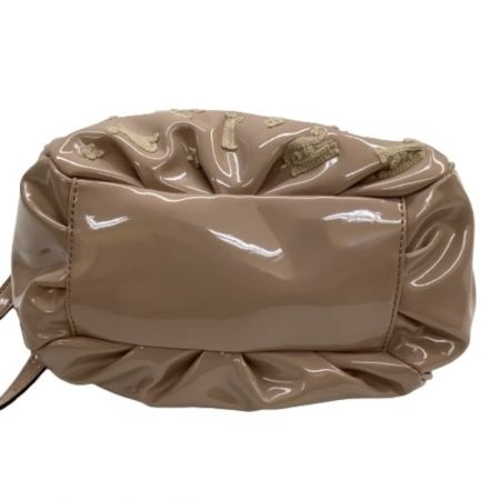  ANNA SUI アナスイ レディース ２WAYバッグ ハンドバッグ ショルダーバッグ  ベージュ