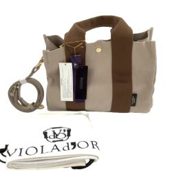 ♪♪ VIOLAd'ORO レディース ハンドバッグ ヴィオラドーロ ベージュ Sランク