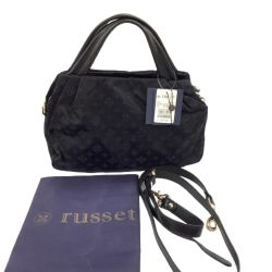 ♪♪ russet ラシット レディース ハンドバッグ  ネイビー Sランク