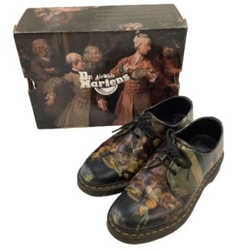 Dr.Martens ドクターマーチン メンズ レディース ウィリアムホガースコラボ SIZE 24㎝ 1461 3ﾎｰﾙ  ブラック｜中古｜なんでもリサイクルビッグバン