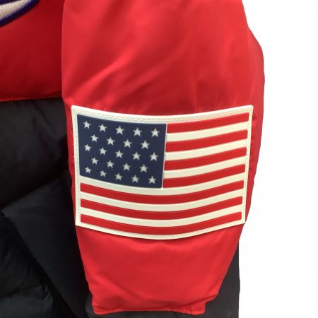  Champion チャンピオン メンズ ダウンジャケット SIZE L ブラック×レッド