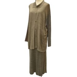 ♪♪ JURGEN LEHL ヨーガンレール レディース セットアップ SIZE M ベージュ Bランク