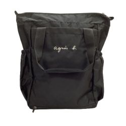 ♪♪ agnes b アニエスベ ー レディース マザーズバッグ ブラック Bランク