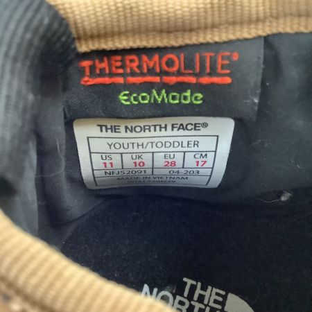 THE NORTH FACE ザノースフェイス キッズ シューズ SIZE 17cm NFJ52091 ブラウン
