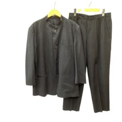 ♪♪ ISSEY MIYAKE イッセイミヤケ レディース セットアップ スーツ チェック SIZE L ネイビー Bランク