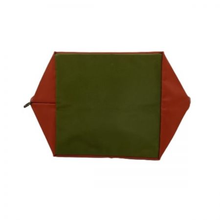  Herve Chapelier エルベシャプリエ トートバッグ オレンジ×カーキ