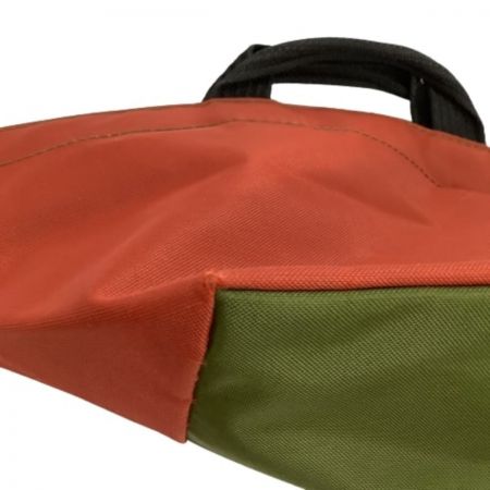  Herve Chapelier エルベシャプリエ トートバッグ オレンジ×カーキ