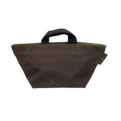 ♪♪ Herve Chapelier エルベシャプリエ トートバッグ ブラウン×黄緑 Bランク
