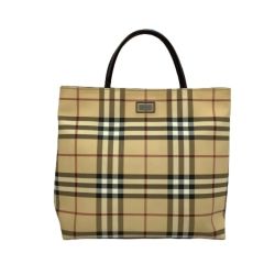 ♪♪ BURBERRY LONDON バーバリーロンドン レディース ハンドバッグ ベージュ Bランク