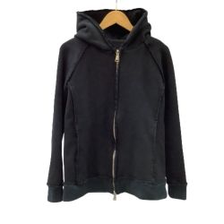 ♪♪ wjk ダブルジェイケイ メンズ ジップパーカー SIZE L ブラック Cランク