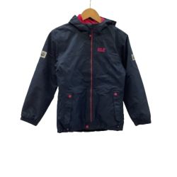 Jack Wolfskin ジャックウルフスキン キッズ マウンテンパーカー SIZE 140 ネイビー×ショッキングピンク Bランク