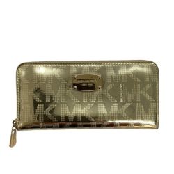 ♪♪ MICHAEL KORS マイケルコース レディース 長財布  ゴールド Cランク