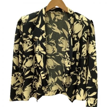  pierre balmain ピエール・バルマン レディース ジャケット SIZE B-82 ブラック×ベージュ