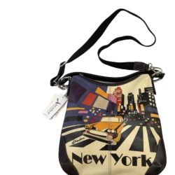 ♪♪ i Dipinti 2WAYバッグ ショルダーバッグ ハンドバッグ レザー  ブラック Aランク