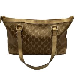 ♪♪ GUCCI グッチ レディース ハンドバッグ GG柄  ブラウン Bランク