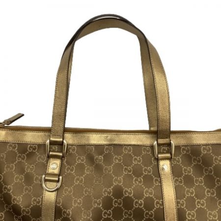  GUCCI グッチ レディース ハンドバッグ GG柄  ブラウン