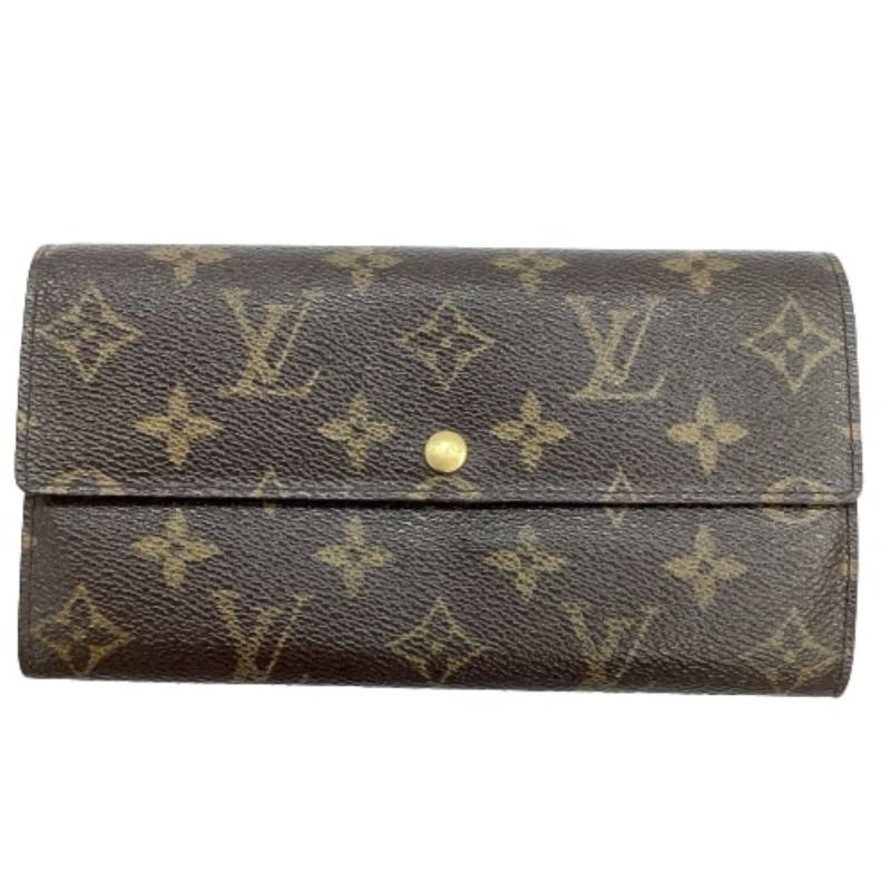 中古】 LOUIS VUITTON ルイヴィトン 長財布 ポルトフォイユ旧型 M61734