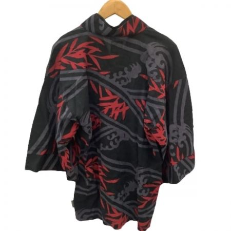  SOU・SOU セットアップ 上 Ｌ 下 Ｍ メンズ 高島縮 総柄 風靡 坂尾織物 レッド×グレー