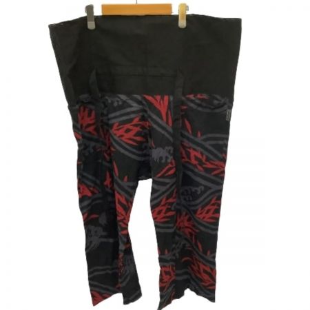  SOU・SOU セットアップ 上 Ｌ 下 Ｍ メンズ 高島縮 総柄 風靡 坂尾織物 レッド×グレー