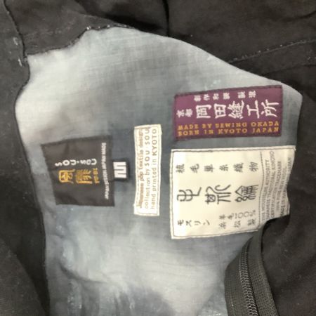  SOU・SOU パンツ SIZE M メンズ モスリン モスリン風靡下 片身替わり博多 鯉 ブラック×シルバー