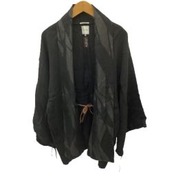 ♪♪ SOU・SOU SIZE M 京都岡田縫工所 メンズ 麻100％ 羽織 宮中袖 短衣 ブラック Bランク