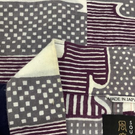  SOU・SOU SIZE L 襟ヨゴレ有 伊勢木綿 風靡 ネイビー