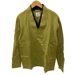 ♪♪ SOU・SOU カットソー SIZE L メンズ GIZA COTTON GIBAO 風靡 黄緑 Bランク