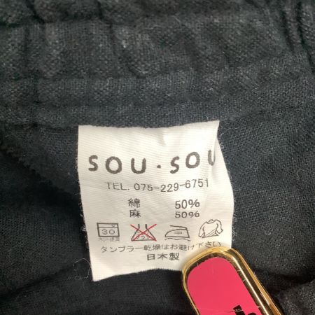  SOU・SOU パンツ SIZE L メンズ 手柄寛衣下  ブラック