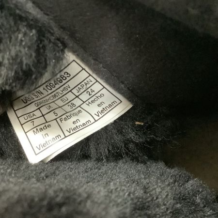  UGG アグ CLASSIC SHORT SPARKLE ZIP ムートンブーツ SIZE 24cm 1094983 ブラック