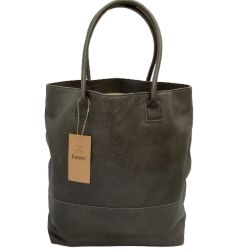 ♪♪ Kanmi カンミ レザー トートバッグ グレー Bランク