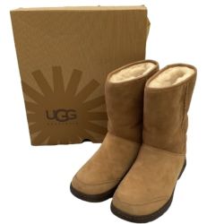 ♪♪ UGG アグ レディース ムートンブーツ  SIZE 24cm MICHAELA 1008027 ベージュ Bランク