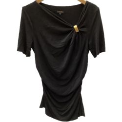 ♪♪ escada エスカーダ レディース カットソー SIZE S ブラック Bランク