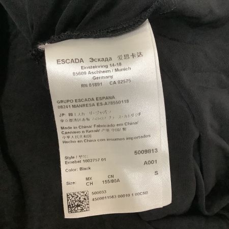  escada エスカーダ レディース カットソー SIZE S ブラック