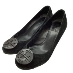 ♪♪ TORY BURCH トリーバーチ レディース パンプス SIZE 7 1/2（約24.5cm） ブラック Bランク