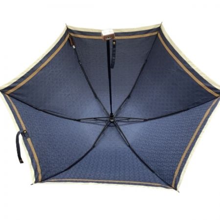  CELINE セリーヌ 折り畳み傘 マカダム柄 ネイビー