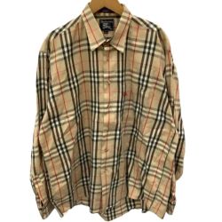 ♪♪ Burberrys バーバリーズ メンズ シャツ SIZE L USA製 ベージュ Bランク