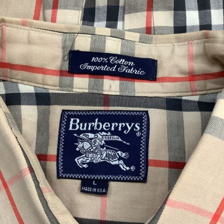 Burberrys バーバリーズ メンズ シャツ SIZE L USA製 ベージュ