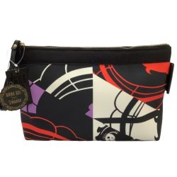 ♪♪ ANNA SUI アナスイ ×7MANGA リボンの騎士 クラッチバッグ ブラック Sランク