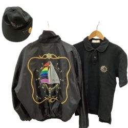 ISHIHARA YUJIRO 石原裕次郎 ジャケット ポロシャツ キャップ 3点セット ブラック Bランク